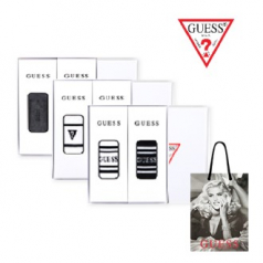 게스 남성 중목 양말 2족 세트 + 게스쇼핑백
