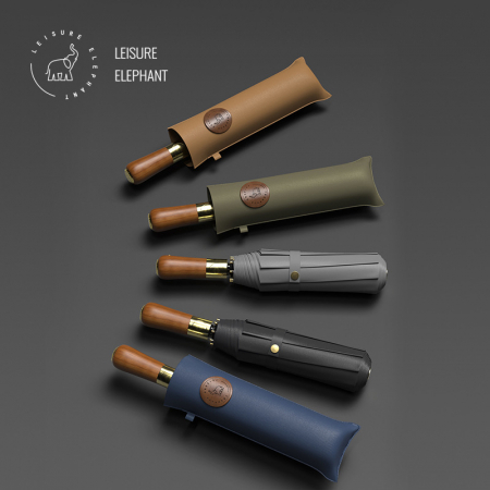 레저 엘리펀트 우드 핸들 원터치 3단 완전 자동우산 #3