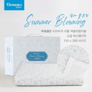 엘레망스  시어서커 리플 여름 차렵이불