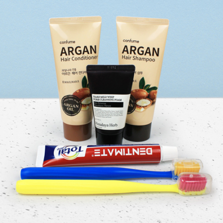 과일나라 아르간 샴푸+컨디셔너 + 나드 클렌징폼 + 크리오 치약 + 부케가르니 칫솔 2개 #2