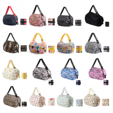 B185 포카 접이식 바쿠백 시장가방 쇼핑백 장바구니 인쇄 #3