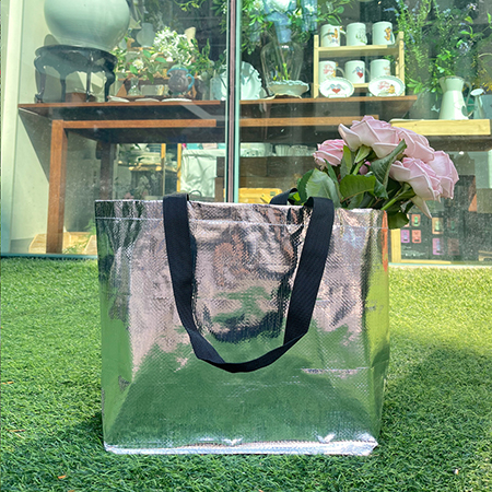 은색 타포린가방 중형 #2