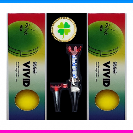 볼빅 비비드 6구 볼마커 자석티세트 (3pc) 볼빅 6구세트 무광 골프공 #2