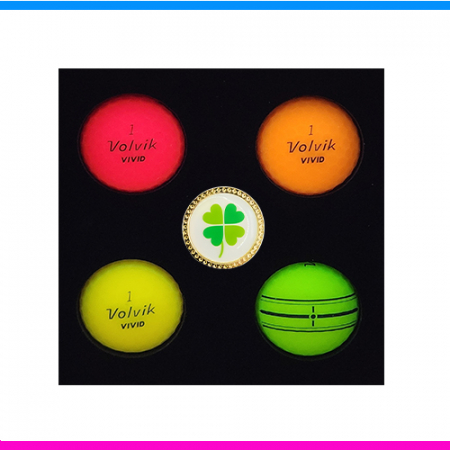 볼빅 비비드 4구 볼마커세트 (3pc) 볼빅 4구세트 무광 골프공 #2