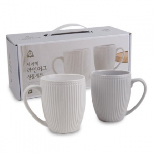 베르겐 세라믹 라인머그2p선물세트