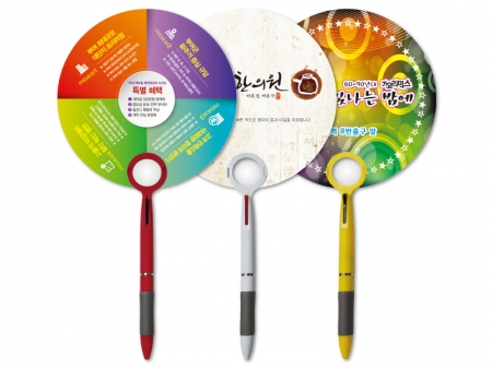 2색 볼펜 팬시부채 (돋보기/150Φ) #4