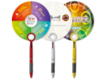 2색 볼펜 팬시부채 (돋보기/150Φ) #2