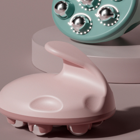 T019 스틸 마사지롤러 림프 순환 지압볼 회전 바디 군살 종아리 마사지볼 인쇄 답례품 #3