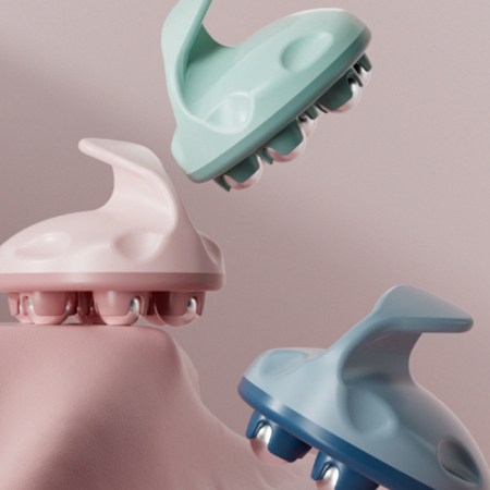 T019 스틸 마사지롤러 림프 순환 지압볼 회전 바디 군살 종아리 마사지볼 인쇄 답례품 #2