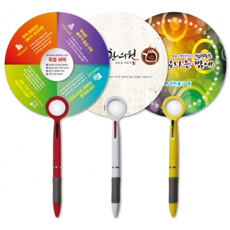 2색볼펜팬시부채 (거울/150파이) #3