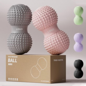 T017 피넛 마사지볼 지압볼 스트레칭 홈트 요가볼 땅콩볼 인쇄 선물 답례품