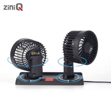 지니큐 차량용 5엽날개 360도 풍향조절 듀얼 선풍기 FC-250A #8