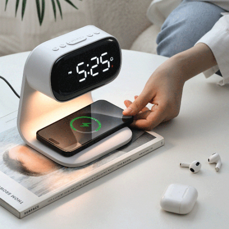 아이노트 무선 초고속 충전 무드등 시계 #5