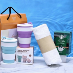 스타벅스 드립백 커피 5P+ 송월 타올+ 텀블러 선물세트 타올세트