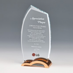 메탈 크리스탈상패 K33) 539-2