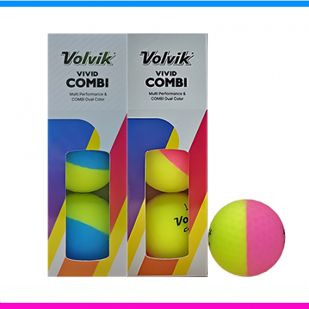 볼빅 비비드 콤비 6구 (3pc) 볼빅 반반 골프공 볼빅 골프공 6구 비비드 6구 #2