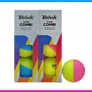 볼빅 비비드 콤비 6구 (3pc) 볼빅 반반 골프공 볼빅 골프공 6구 비비드 6구