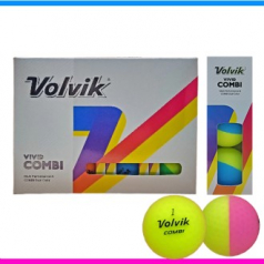볼빅 비비드 콤비 12구 (3pc) 볼빅 반반 골프공 볼빅 골프공 12구 비비드 12구