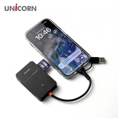 유니콘 C+A타입 USB3.2 Gen1 6in1 멀티카드리더기 듀얼컨넥터 XC-6000M #3