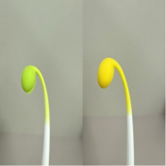 콩나물 볼펜 (초록, 노랑)