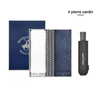 피에르가르뎅 3단자동우산과 타올(2P)세트 B