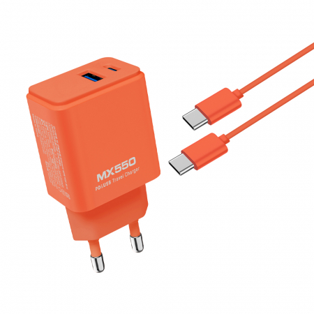 [엑스트라] MX550 PD USB 20W 2포트 비비드 듀얼 고속충전기 (C to C 케이블 포함) #4