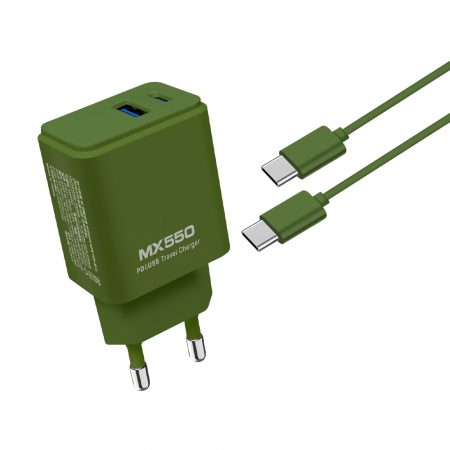 [엑스트라] MX550 PD USB 20W 2포트 비비드 듀얼 고속충전기 (C to C 케이블 포함) #5