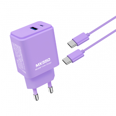 [엑스트라] MX550 PD USB 20W 2포트 비비드 듀얼 고속충전기 (C to C 케이블 포함) #6