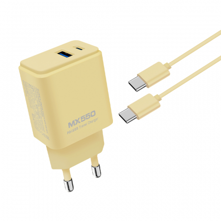 [엑스트라] MX550 PD USB 20W 2포트 비비드 듀얼 고속충전기 (C to C 케이블 포함) #7