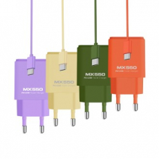 [엑스트라] MX550 PD USB 20W 2포트 비비드 듀얼 고속충전기 (C to C 케이블 포함)
