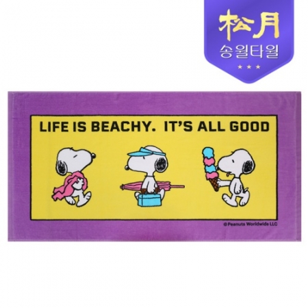 송월 스누피 비치 라이프50 비치타올 #2