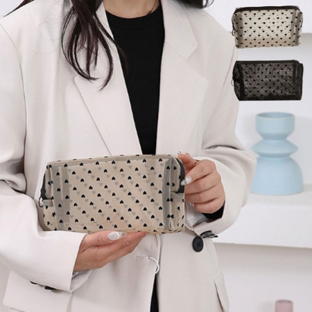 균형잡힌 사각형 내용물이 잘보이는 파우치백 #2