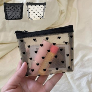 귀여운 미니 사이즈 매쉬 파우치 간편 수납 정리