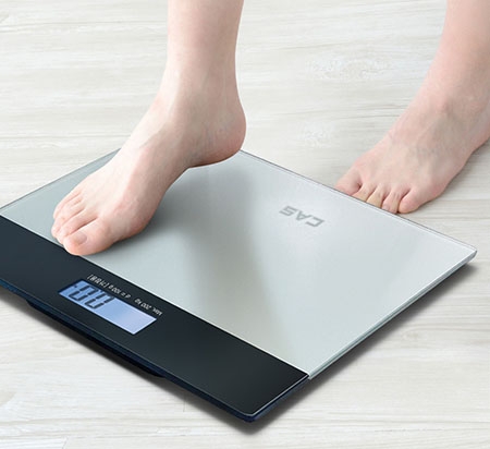 카스 CAS  화이트LED 강화유리 디지털체중계 H11 #3