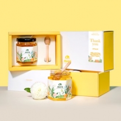 천연 아카시아 꿀 160g 허니스푼 포함 선물세트