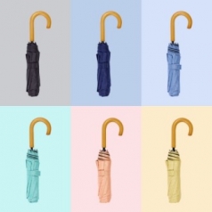 아쿠아시티 PREMIUM 3단 나무곡자 암막 멜빵 우양산