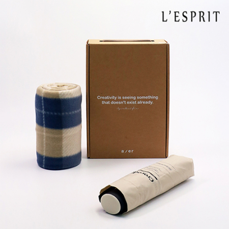 레스쁘리 고급 세트 DD(크로커다일 레터링 우산+담요) #2