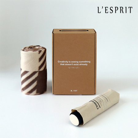 레스쁘리 고급 세트 DD(크로커다일 레터링 우산+담요) #2