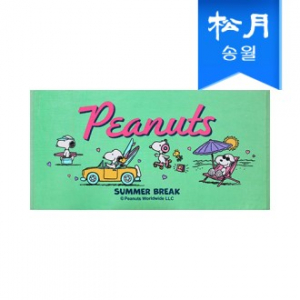 송월타월 스누피 베케이션50 비치 바스타올 기념수건 답례품