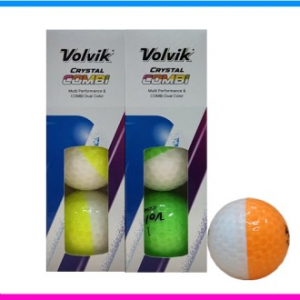 볼빅 크리스탈 콤비 6구 (3pc) 볼빅 반반 골프공  크리스탈 골프공