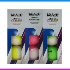 볼빅 크리스탈 콤비 9구 (3pc) 볼빅 반반 골프공 볼빅 크리스탈 골프공