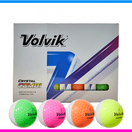 볼빅 크리스탈 콤비 12구 (3pc) 볼빅 반반 골프공 볼빅 크리스탈 골프공 #2