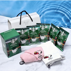 스타벅스 드립백 커피 5p+ [송월타올] 스누피 수건 세트 송월타월 타올선물 타월세트///타올세트 타월선물