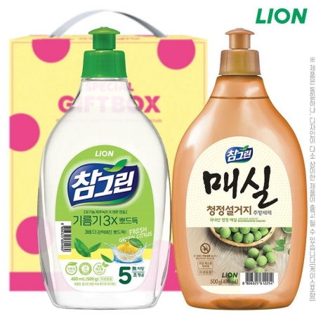 참그린녹차500용기 매실500용기 주방세제(2종) #2