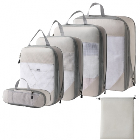 트래블요정 여행용 다용도 메쉬 압축 파우치 6set #2