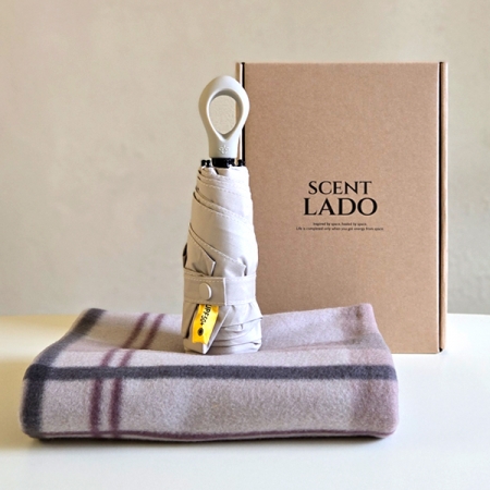 센트라도 패턴 담요+멀티고리 5단 양우산 세트 #2