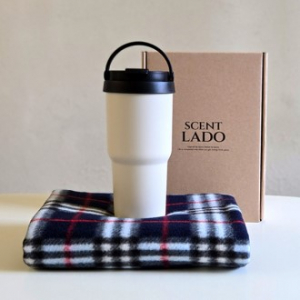 센트라도 네이처 담요+라운드 핸들 텀블러 세트