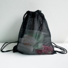 스포츠 다용도 매쉬 블랙 짐쌕 중형 35X48cm