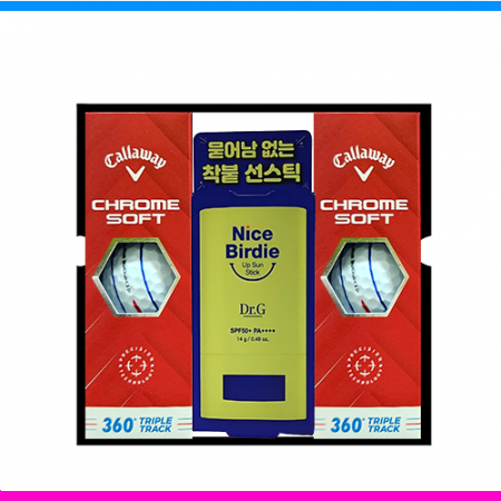캘러웨이 크롬소프트 360 트리플트랙 6구 닥터지 (Dr.G) 선스틱 선물세트 (3pc) 선크림 선물세트 #2