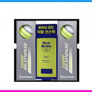 테일러메이드 투어 리스폰스 스트라이프 6구 닥터지 (Dr.G) 선스틱 선물세트 (3pc) 선크림 선물세트